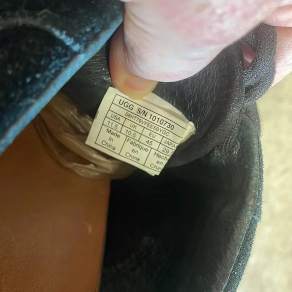 Ugg Hepner Black Woven Suede Sneakers - Picture 9 of 9